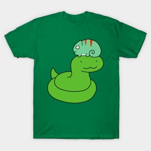 Snake and Little Chameleon T-Shirt
